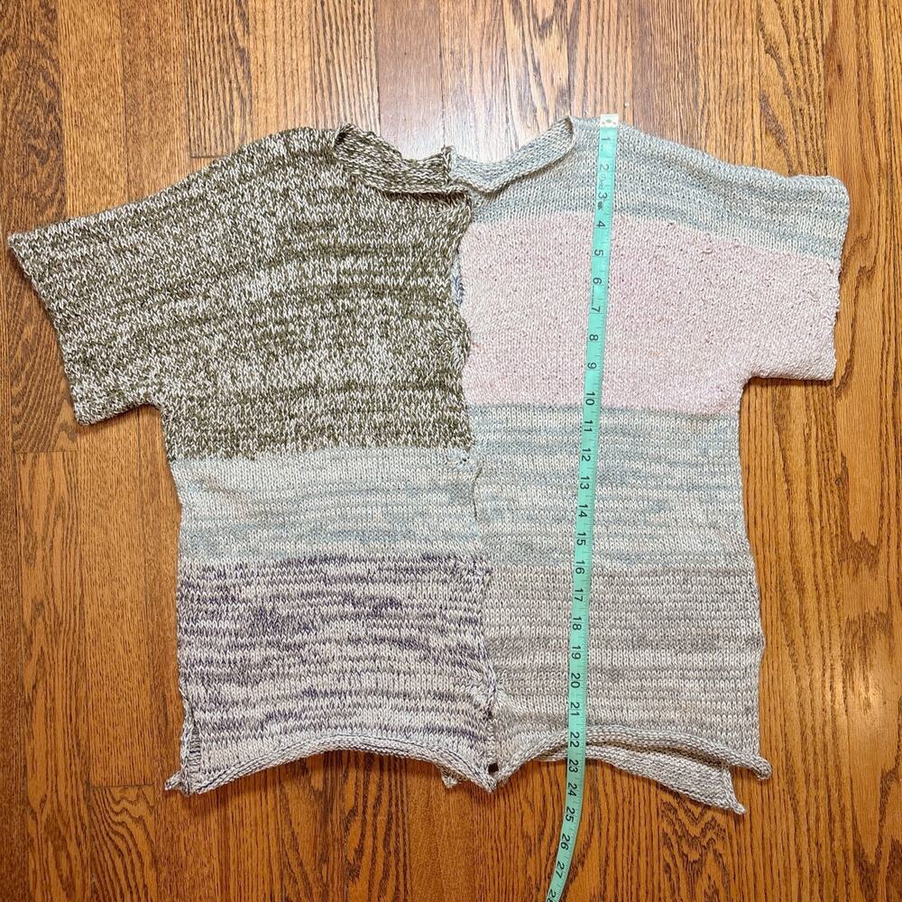Skif International Artisan Colorblock Patchwork Knit Sweater‎ Top M/L - Picture 6 of 7